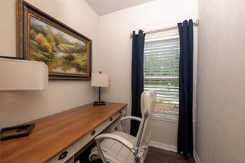 Built-in office nook available